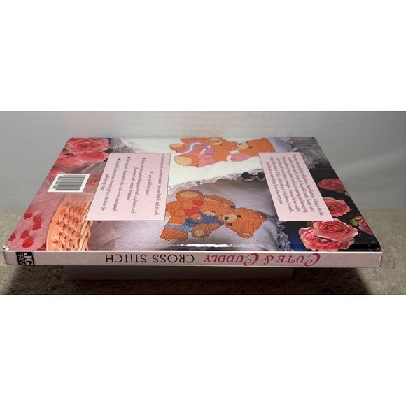 Cute & Cuddly Cross Stitch Book Hardcover 144 Pages Teddy Bears Kittens Baby Kid - Picture 4 of 12